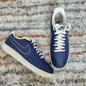 Nike Uomo Court Vision Low - Midnight Navy Taglia 10 - Foto 1 di 8