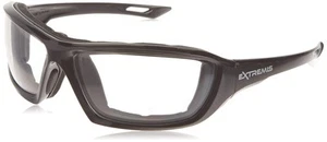XT1-11 Extremis Full Black Frame Safety Glasses with Clear Anti-Fog Lens - Picture 1 of 7