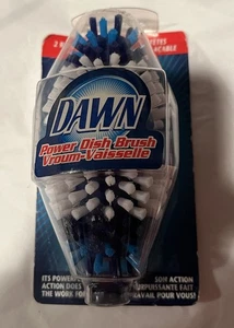 Dawn Power Dish Brush 2 Replacement Heads NEW Scrub Cleaning Soft Stiff Bristles - Picture 1 of 4