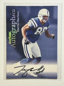 Marvin Harrison AUTO Skybox Autographics 1999 Fleer Certified Autograph 99 HOF - Picture 1 of 2