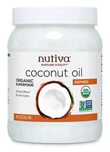 Nutiva Organic Steam-Refined Coconut Oil, 54 Fl Oz, USDA Assorted sizes 