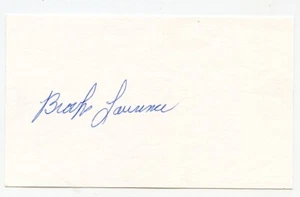 Brooks Lawrence signierte Karteikarte 1956 1960 rote Jahre garantiert authentisch KOA - Bild 1 von 1