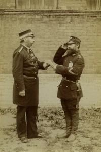 Russland Kronstadt Militär Marine Kapitän der Hafenpolizei altes Foto 1896 - Bild 1 von 3
