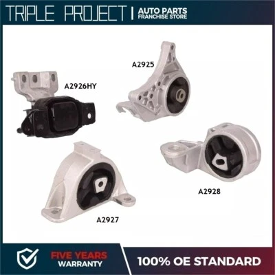 4Pcs Fits Chrysler Town &Country 3.3L 3.8L FWD 01-07 Engine Motor & Trans Mount - Image 1 of 4