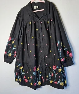 ASOS CURVE Midikleid mit Blumenmuster und Langarm Übergröße 24 - Bild 1 von 5