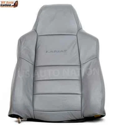 Cubierta de asiento de cuero genuino gris para Ford F250 F350 Lariat 2002-2007 Foto 1 de 4