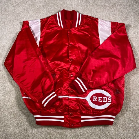 Cincinnati Reds Jacket Men Large Rawlings MLB Baseball Vintage Rare Retro USA Cover