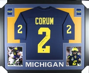 BLAKE CORUM Signed/Autographed Custom Jersey in 35x43 Frame - Beckett/BAS - Picture 1 of 2