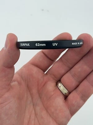 Genuine Sunpak 62mm UV Lens Filter Made in Japan 6308025 - Image 1 of 4