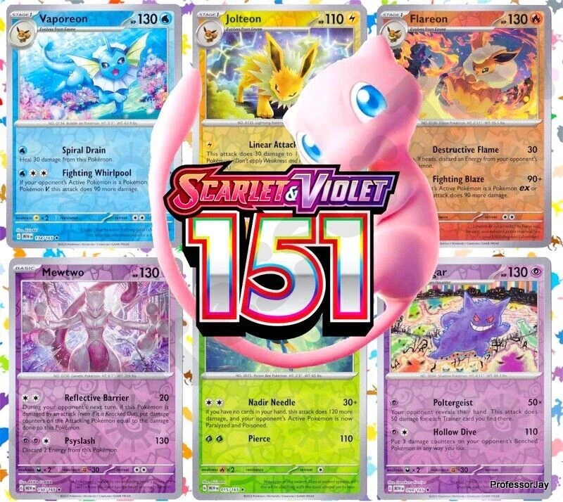Pokemon TCG Scarlet & Violet 151 | Choose Your Card | Holo/Reverse Holos/C/UC - Image 1 of 1
