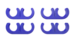 2 Wire Blue Nylon 9mm Spark Plug Wire Separators - Set of 4 - Bild 1 von 3