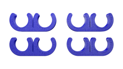 Separadores de cables de bujía de nailon azul de 2 cables de 10 mm - Juego de 4 Foto 1 de 3