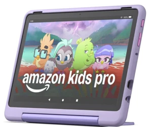 Amazon Fire HD 10 Kids Pro Tablet | 13. Gen. | 32GB | Lila Happy-Day-Design NEU - Bild 1 von 1