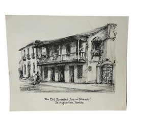 E B Warren The Old Spanish Inn Posada St Augustine Florida Art - Picture 1 of 7