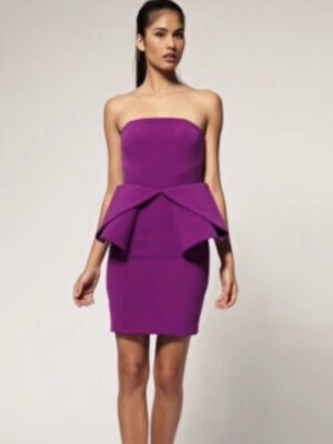 Aqua by Aqua Bruni Origami Mini Dress, Black Size 8 - Image 1 of 4