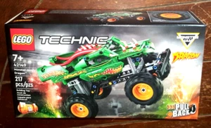 Lego Technic 217pc MONSTER JAM DRAGON (2023) Building Set w/Pull Back! #42149 - Picture 1 of 4