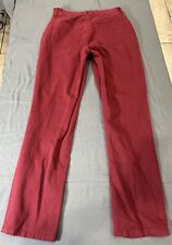 Gloria Vanderbilt Amanda Jeans Red Straight Leg Pockets Zip Stretch (3 Szs) NEW