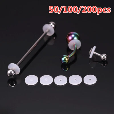 Silicone Piercing Discs Flexible Anti Hyperplasia Saucer for Ear Lip Ring Nose - Image 1 of 4