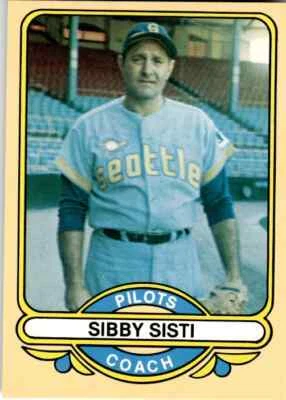1983 Renata Galasso # 22 Sibby Sisti Seattle Pilots Card (B60) - Image 1 of 2