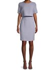 Donna Karan Powder Blue Designer Popover Sheath Dress Approximate Size 8 (m)
