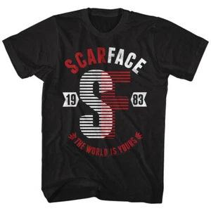 Scarface Movie 1983 The World Is Yours Men's T Shirt Al Pacino Cuban Mafia - Picture 1 of 3
