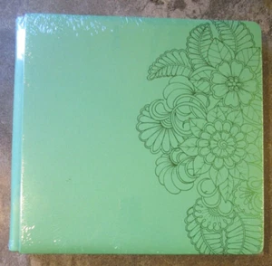 Creative Memories 12x12 Floral Kaleidoscope Green Jubilee Shimmer Foiled Album C - Picture 1 of 4