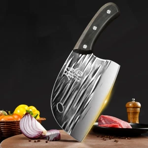 Hand Forged Meat Cleaver Meat Cutting Kitchen Knife Household Knife For Kitchen - Picture 1 of 4