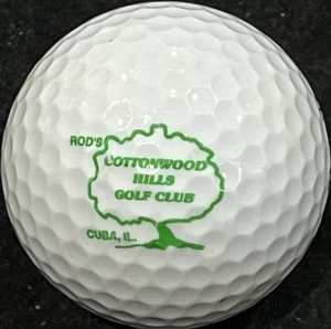 Rod's Cottonwood Hills Golf Club Logo Ball Cuba, IL Closed Course - Picture 1 of 8