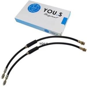 2X YOU.S Brake Hoses Brake Line Front Left & Right For AUDI SEAT SKODA VW - Picture 1 of 3