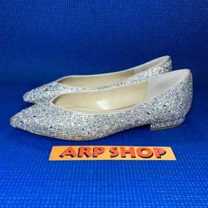 BETSEY JOHNSON SB-JUDE Women`s Size 7M Silver Ballet Flats Shoes - Picture 1 of 8