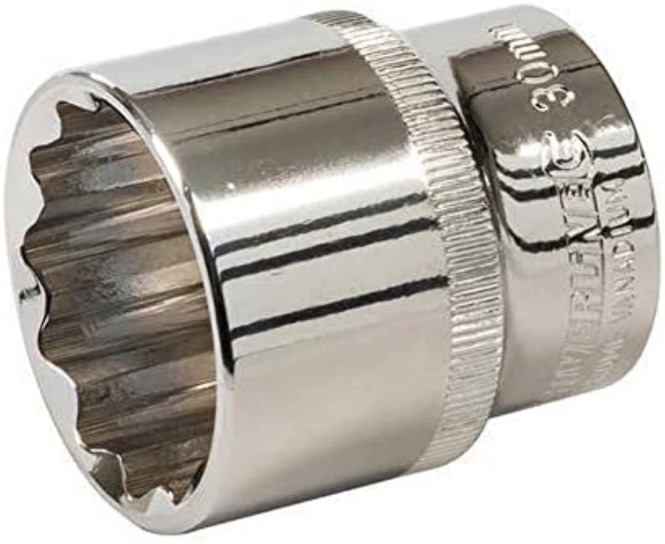 Silverline Tools 736697 â€" Presa 1/2 drive 12PT Metric, argento, 30 mm, set di - Immagine 1 di 1