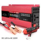 Car Power Inverter Converter Auto Charger Converter Adapter Lcd Display 2000W