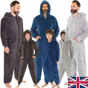 Mens Boys Unisex Fleece 1Onesie Hooded Jumpsuit Gaming Just Essentials Bedlam