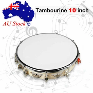 Party Hand Percussion 10inch PVC Drumhead Tambourine Capoeira Pandeiro Samba New - Picture 1 of 7