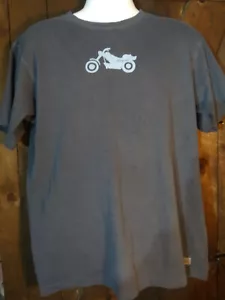 Camiseta Life Is Good Motorcycle Silhouette azul grande para hombre - Imagen 1 de 10