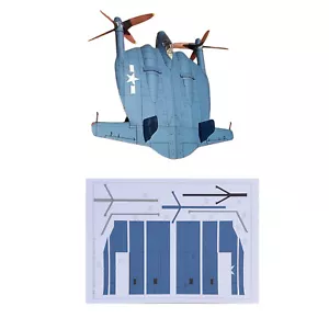 DIY 1:32 Scale US XF5U-1 Flying Pancake Fighter Aircraft Paper Model Puzzle Kit - Picture 1 of 15