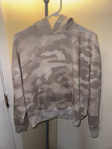 UNDERCOVER Felpa con cappuccio Victoria's Secret rosa pull over logo mimetico Small