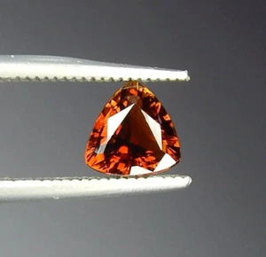 IF 1ct Color Change Tourmaline Orange to Red Natural Mined Unheated Trillion - Picture 1 of 7