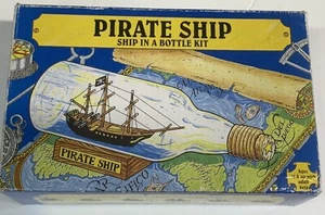 Open Box/Complete Woodkrafters Pirate Ship in a Bottle Model Kit #1-3305 - Picture 1 of 4