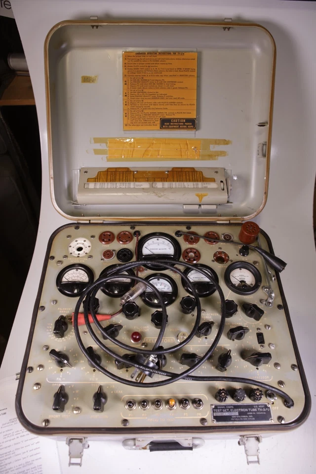 Signal Corps TV-2/U Military Tube Tester - Image 1 of 4