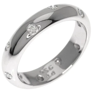TIFFANY & Co. Etoile Platinum Diamond 4mm Band Ring 5 $3,300 - Picture 1 of 7