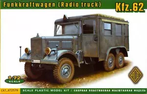 Ace Models 1/72 German World War II Kfz.62 FUNKKRAFTWAGEN RADIO TRUCK - Picture 1 of 4