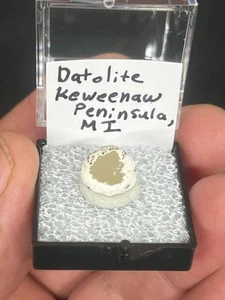 Datolite MicroMount Mineral Keweenaw Peninsula Michigan DM143 - Picture 1 of 3