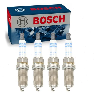 4 pc Bosch Double Platinum Spark Plugs for 2010-2013 Suzuki Kizashi 2.4L L4 yv - Image 1 of 4