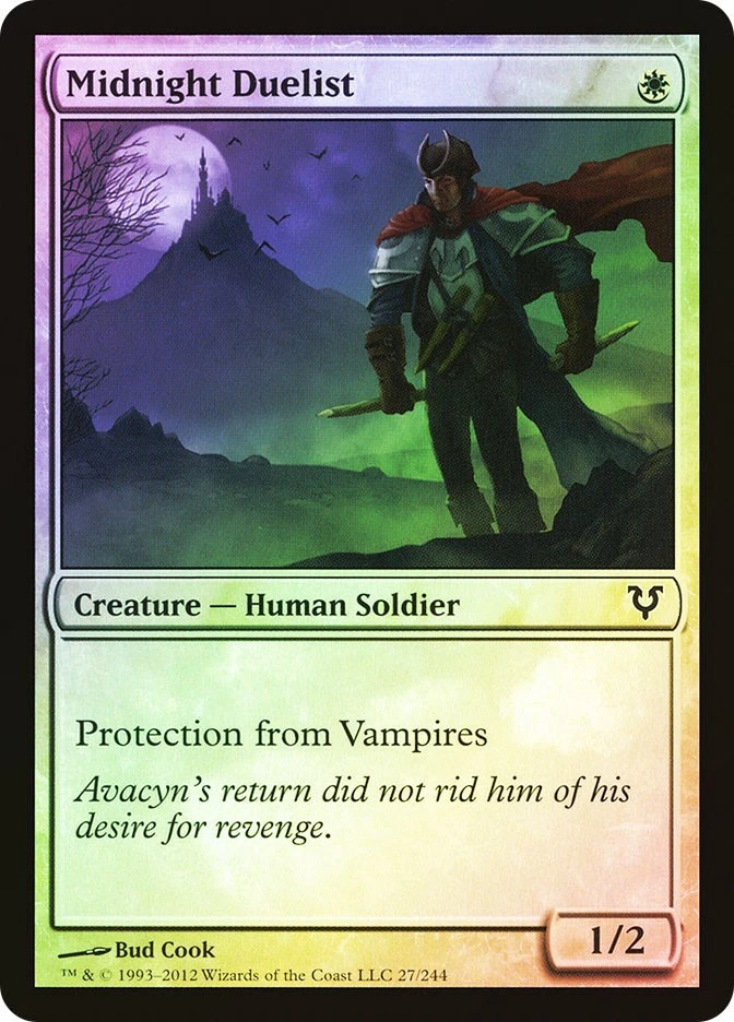 MTG FOIL Midnight Duelist  - Avacyn Restored #027 - Image 1 of 1