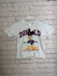 Zara Baby Disney Donald Duck T Shirt NWT Size 1.5 Years Blue  - Picture 1 of 5