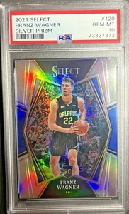 Franz Wagner 2021-22 Panini Select #120 Premier Silver Prizm Rookie RC PSA 10 - Bild 1 von 2