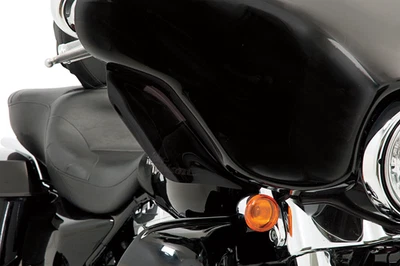 Memphis Shades Black Front Fairing Wind Deflectors fits 96-13 Harley Touring - Image 1 of 3