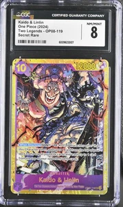 2024 ONE PIECE TWO LEGENDS SECRET RARE #OP08-119 KAIDO & LINLIN CGC 8 - Picture 1 of 2