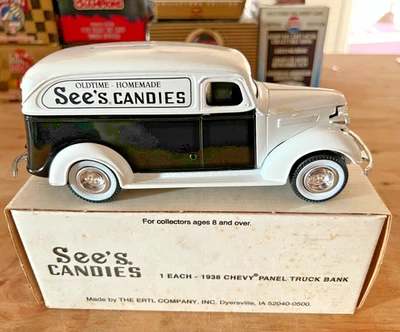 Ertl See's Candies 1938 Chevy Panel Truck Bank #746790 - Image 1 of 4